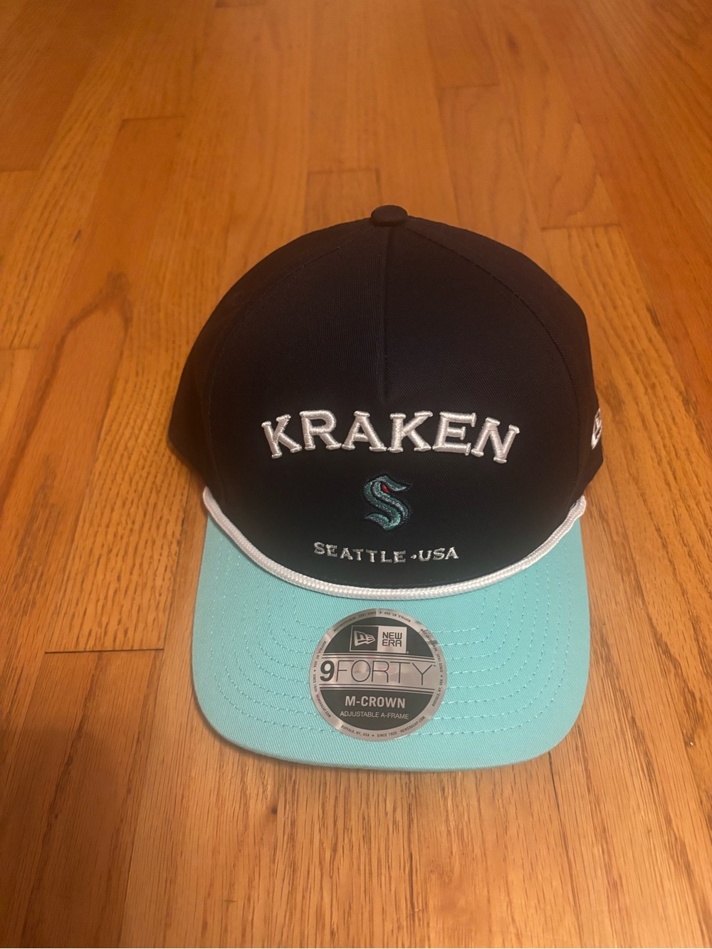 New Era Seattle Kraken NHL Official Hat Hockey Snapback Cap 9Forty One Size New